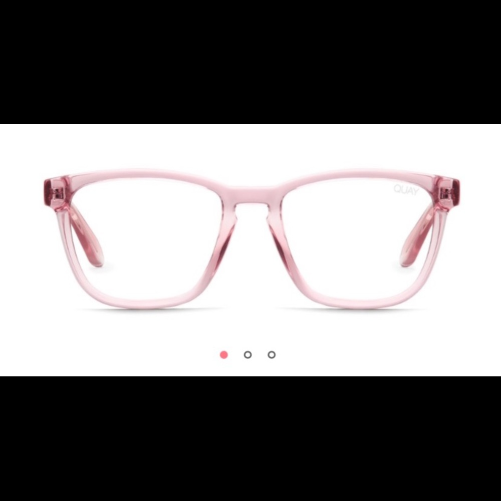 QUAY Hardwire Blue Light Glasses Pink